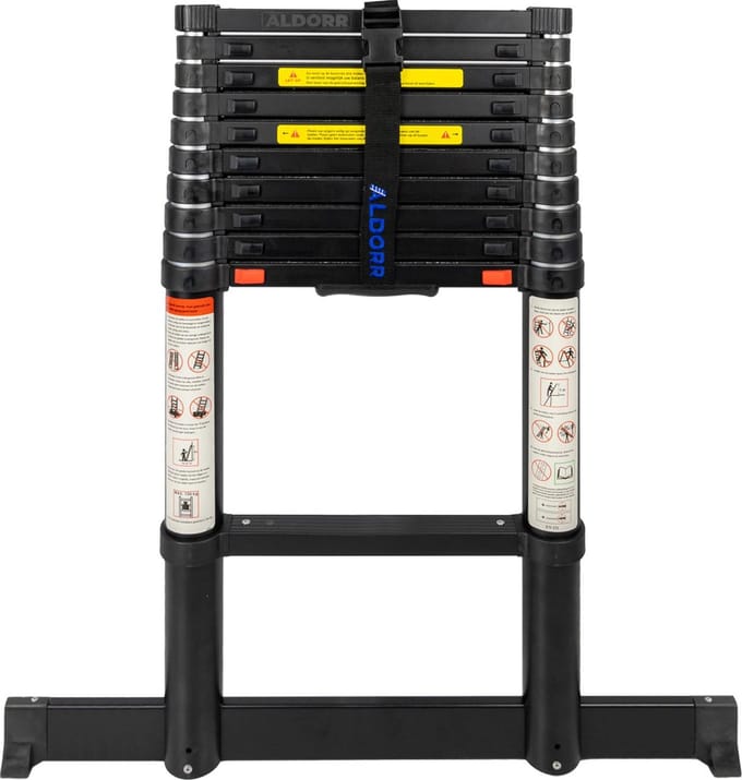 ALDORR Professional - Telescoopladder 3,20 meter - met Optigrip™ en extra Brede Treden