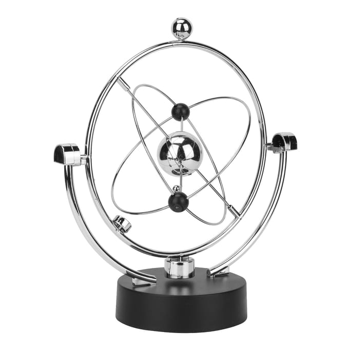 Kinetische Kunst Asteroïde Elektrische Astronomie Kit Perpetuum Mobile USB Batterij Voeding white