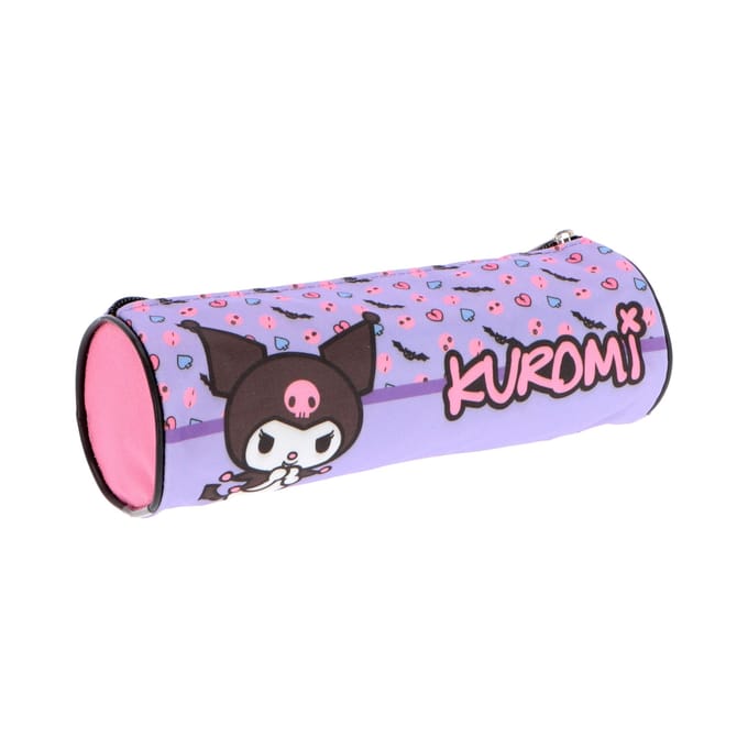 Kuromi Etui - Pennenetui voor Kind - Rond - Paars - Pennenzak