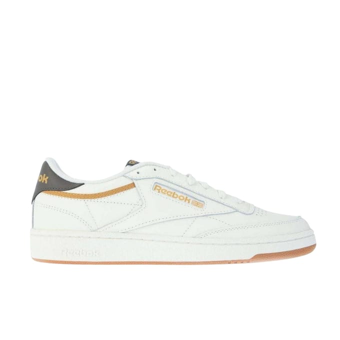 Reebok Heren Classics Club C 85 Leren Trainers (Krijt)
