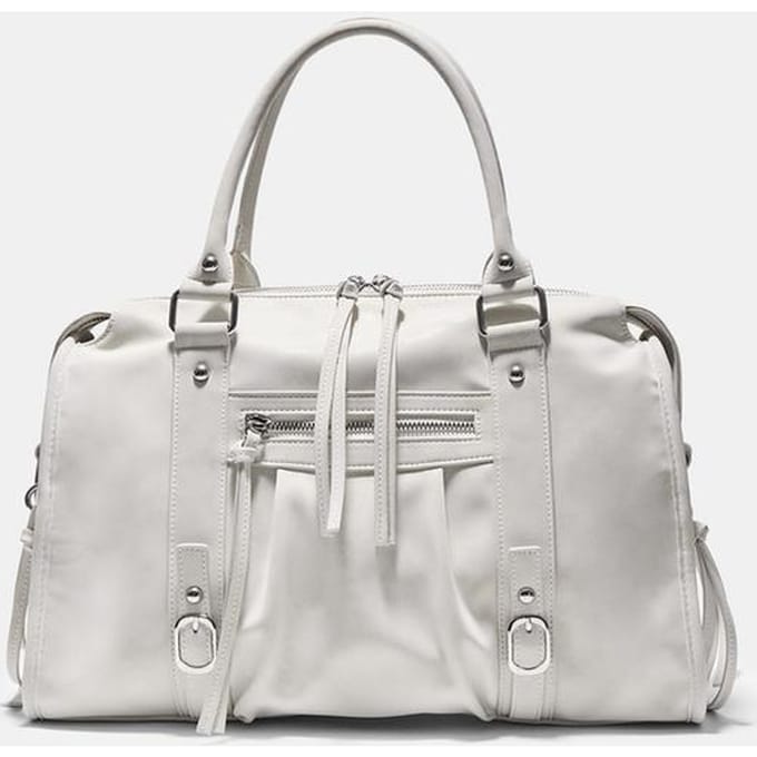 Stradivarius Maxi bowling schoudertas  Ecru OS