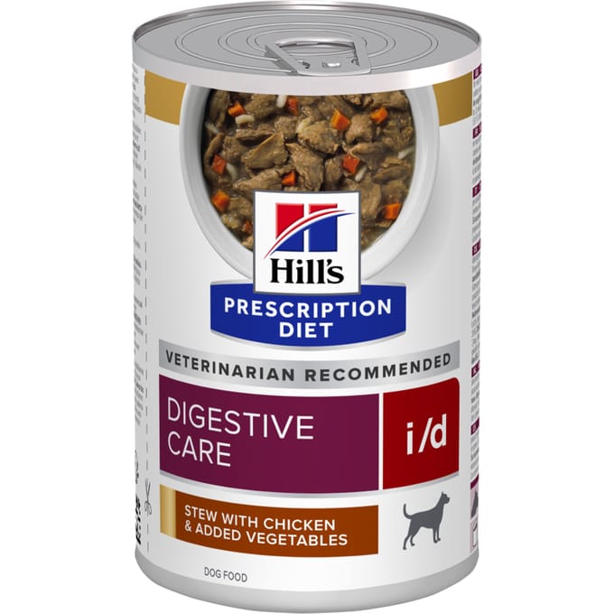 12 x 354 g i/d Digestive Care Stoofpotje met Kip Hill's Prescription Diet Hondenvoer