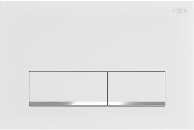 Mexen Fenix 12 spoelknop, mat wit - 601220