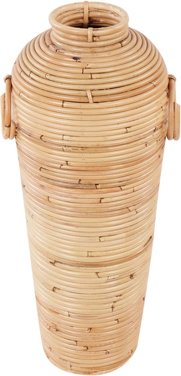 ELATIA - Decoratieve vaas - Natuurlijk - 50 cm - Rotan