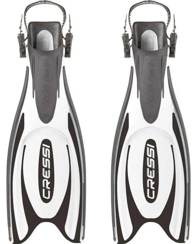CRESSI FROG PLUS-BLACK/WHITE L/XL