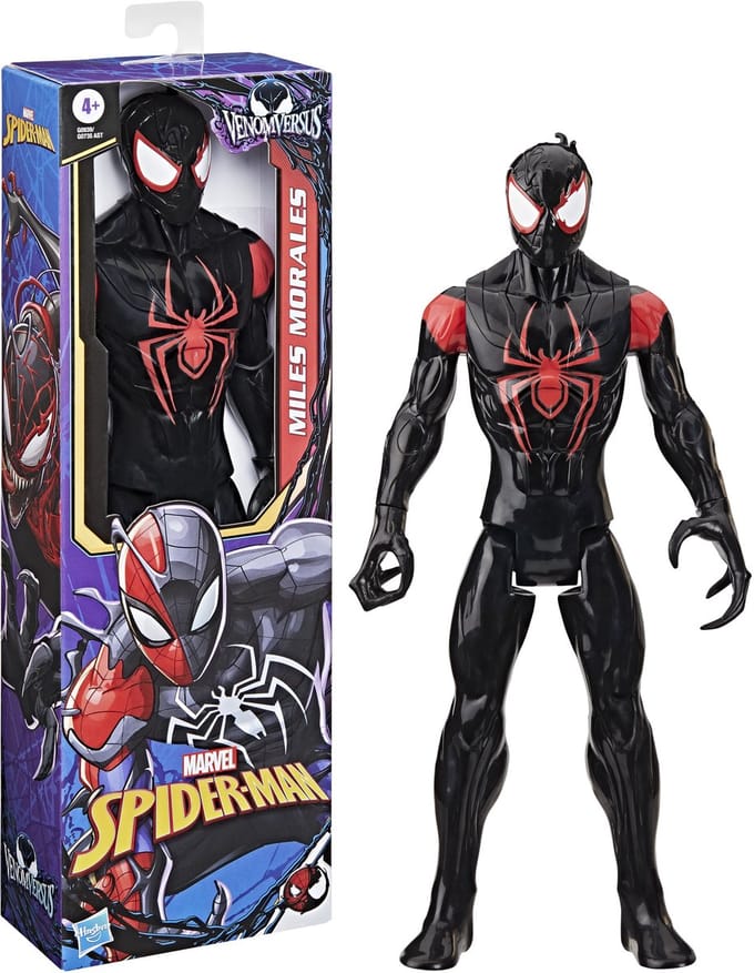 Marvel Spider-Man VenomVersus Titan Hero Series Miles Morales, actiefiguur van 30 cm, 4+