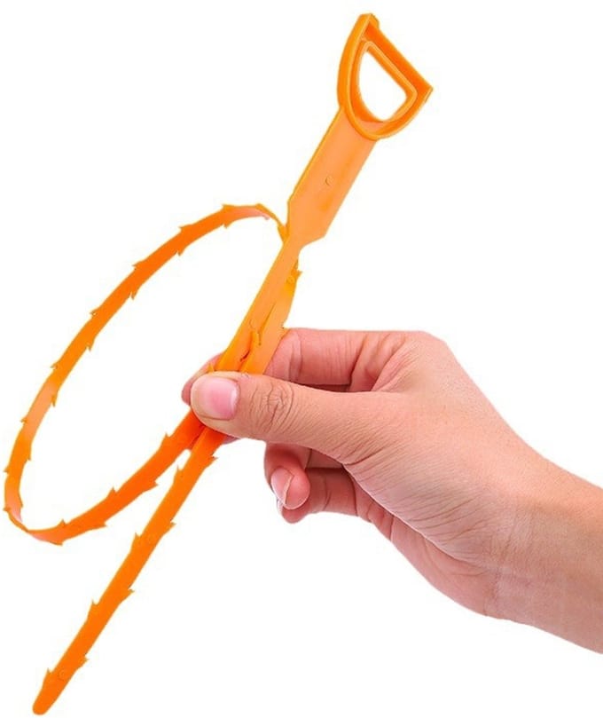 Afvoerreiniger voor haarwasbak en afvoer - 52 cm