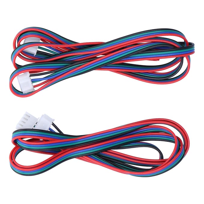 Lot de 2 câbles de moteur terminaux en ABS, légers, portables, accessoires industriels pour imprimantes 3D red