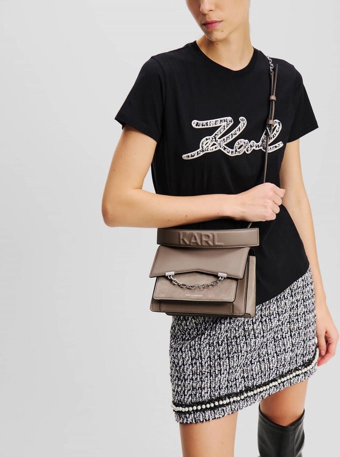 Karl Lagerfeld - Handtassen - Beige - Vrouwen - Maat STUK -