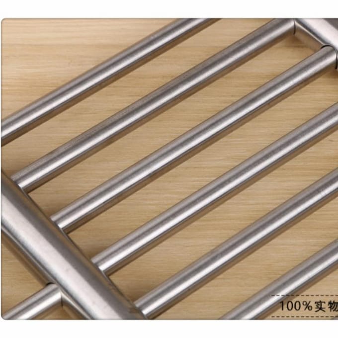 Ladder RVS Keuken Onderzetter Werkbladbeschermer Pot Pan Standaard Rek gray