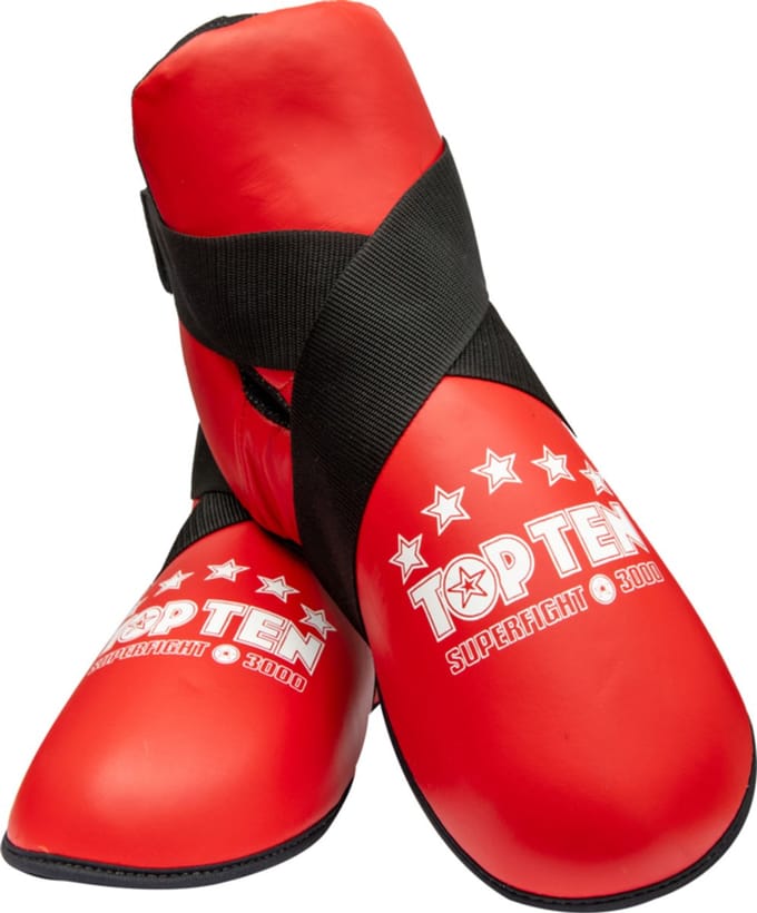 TOP TEN Voetbeschermers Super Fight 3000 Rood