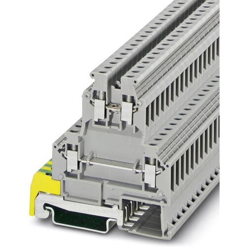 Phoenix Contact 0461018 Klem 2-etages 6.2 mm Schroeven Grijs 50 stuk(s)