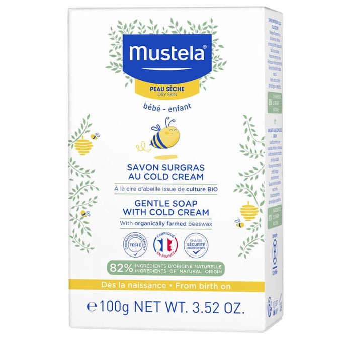 Mustela Natural Beeswax Gentle Cleansing Soap Bar - 100 g