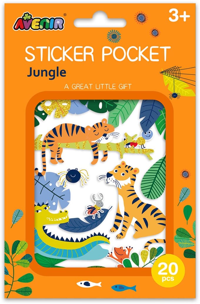 AVENIR Stickers - Jungle - 20 Stuks - Een Mooi Geschenkje - 3 Jaar