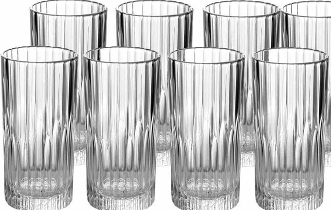 Duralex Longdrinkglazen Manhattan - 18x stuks - glas - 305 ml - Koffie/thee glazen