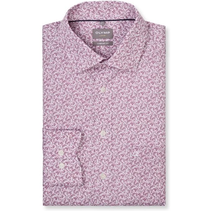 OLYMP Luxor Overhemd, Comfort Fit, New Kent, Mauve