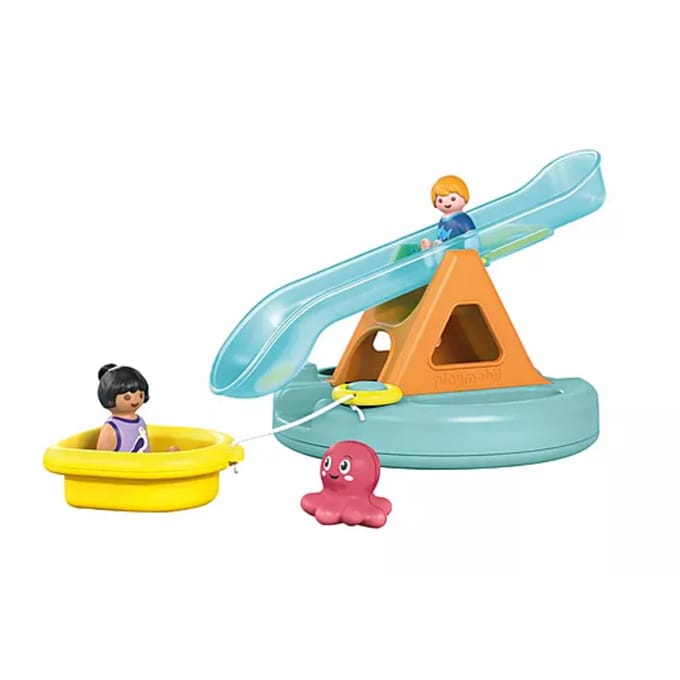 PLAYMOBIL Junior Aqua Zwemeiland met waterglijbaan - 71687