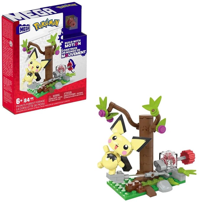 Mattel Mega Construx Pokémon Building Set-Pichu's Forest Forage (Diversen) Nieuw