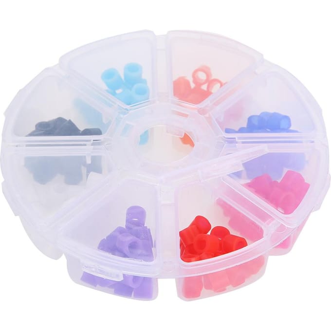 160 Stuks Autoclaveerbare Universele Tandheelkundige Instrument Orthodontische Silicone Code Ringen white