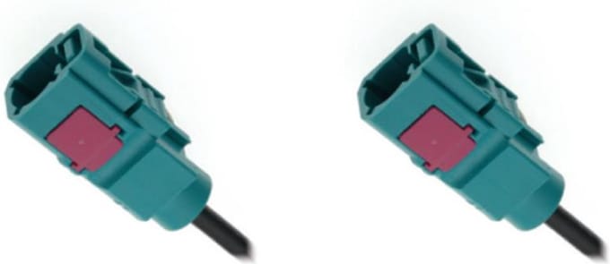 Antenne Adapter kabel Fakra(f) - Fakra (f) 50cm ROKA versie
