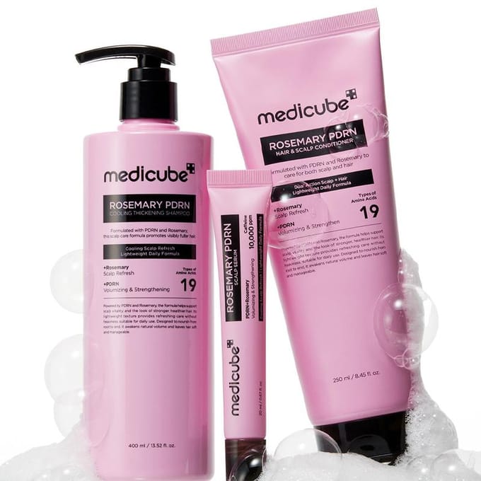 [medicube] Shampooing Épaississant Refroidissant au PDRN et Romarin 400 ml