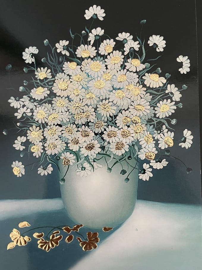 Luka Basic Kaarten Marin olie verf schilderij Bloemen