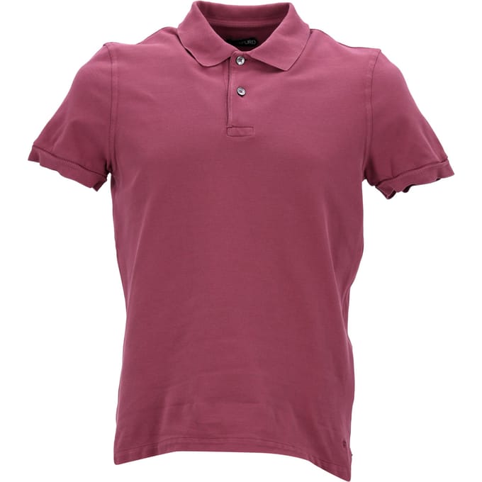 Tom Ford basic poloshirt van roze katoen