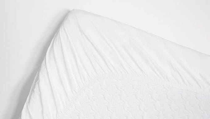 Snoozing - Hoeslaken  - Lits-jumeaux - 200x220 cm - Percale katoen - Wit