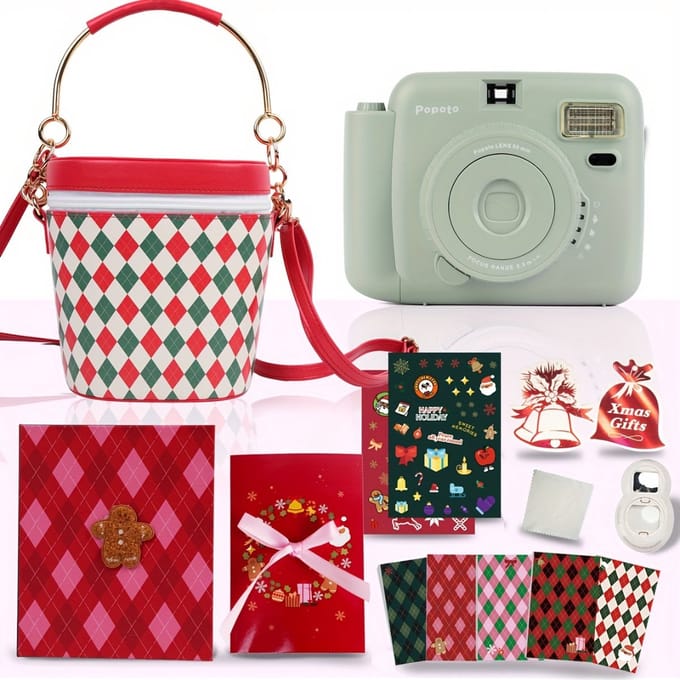 Livano Camera - Printer - Digitale Foto Camera - Camera Met Printer - Oplaadbaar - Blauwe Camerabundel