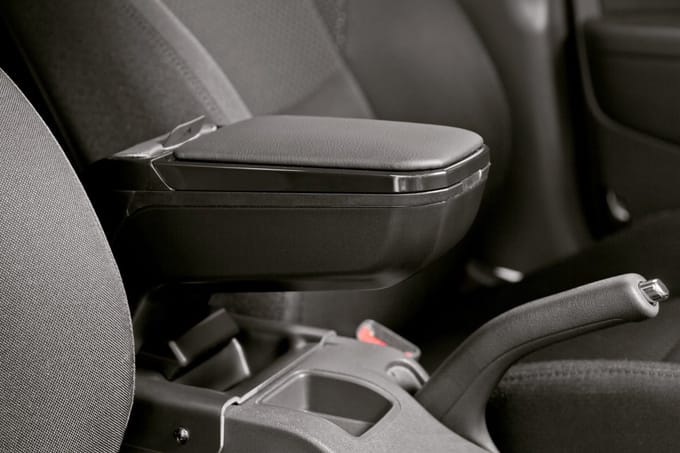 Armsteun Opel Karl - vegan leer - zwart frame - verstelbaar - Armster 2