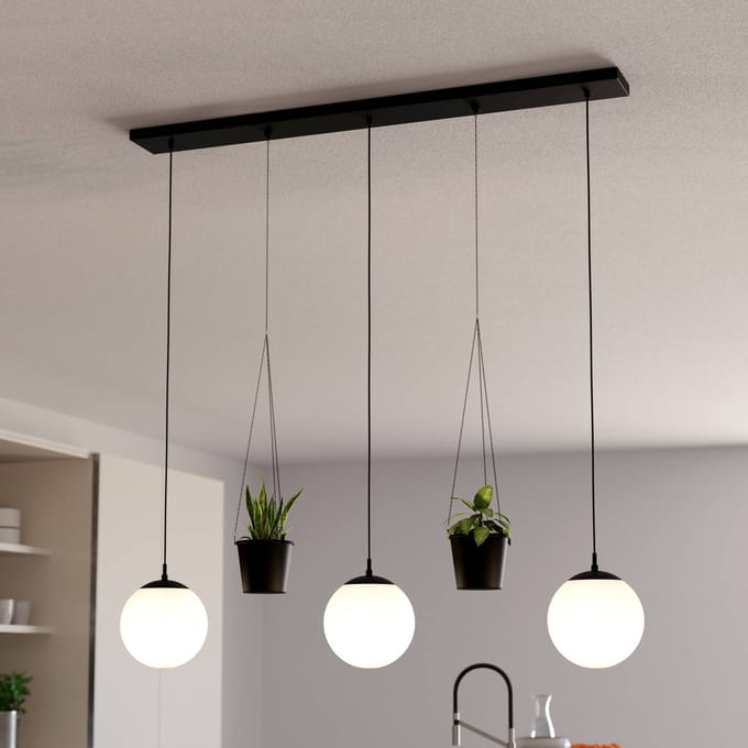 EGLO Rondo 3 Hanglamp - E27 - 121 cm - Zwart|Wit
