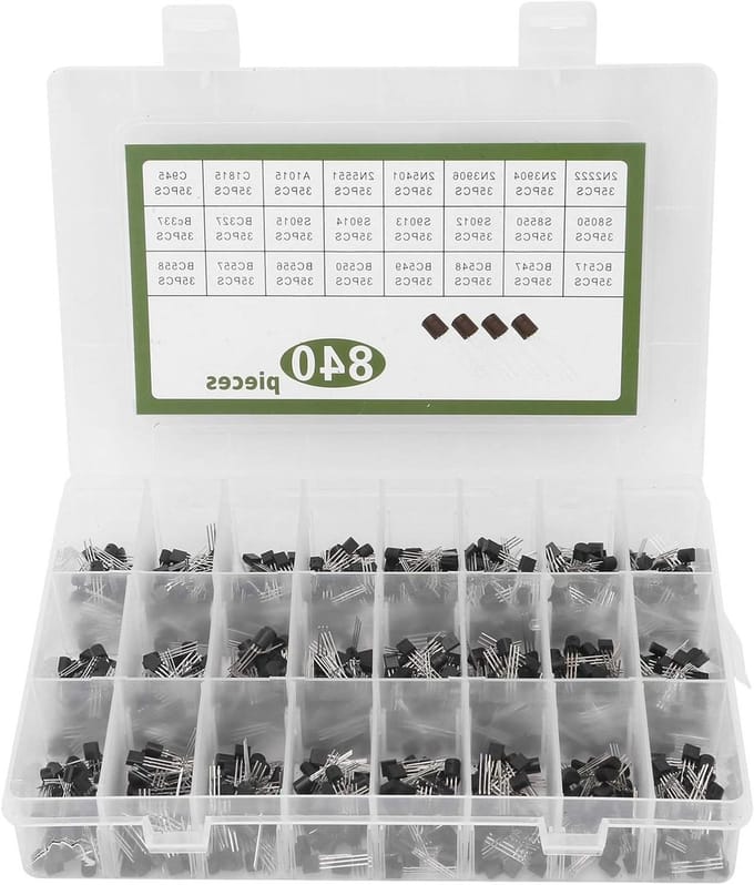 Transistor Kit - Triode Assortiment - Elektronica Projecten - 840 Delen - TO92 - Niet gespecificeerd
