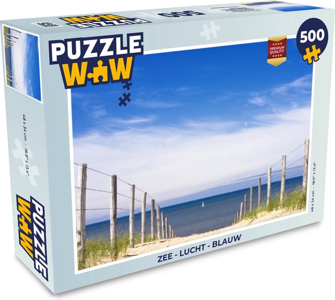 Puzzel Zee - Lucht - Blauw - Legpuzzel - Puzzel 500 stukjes