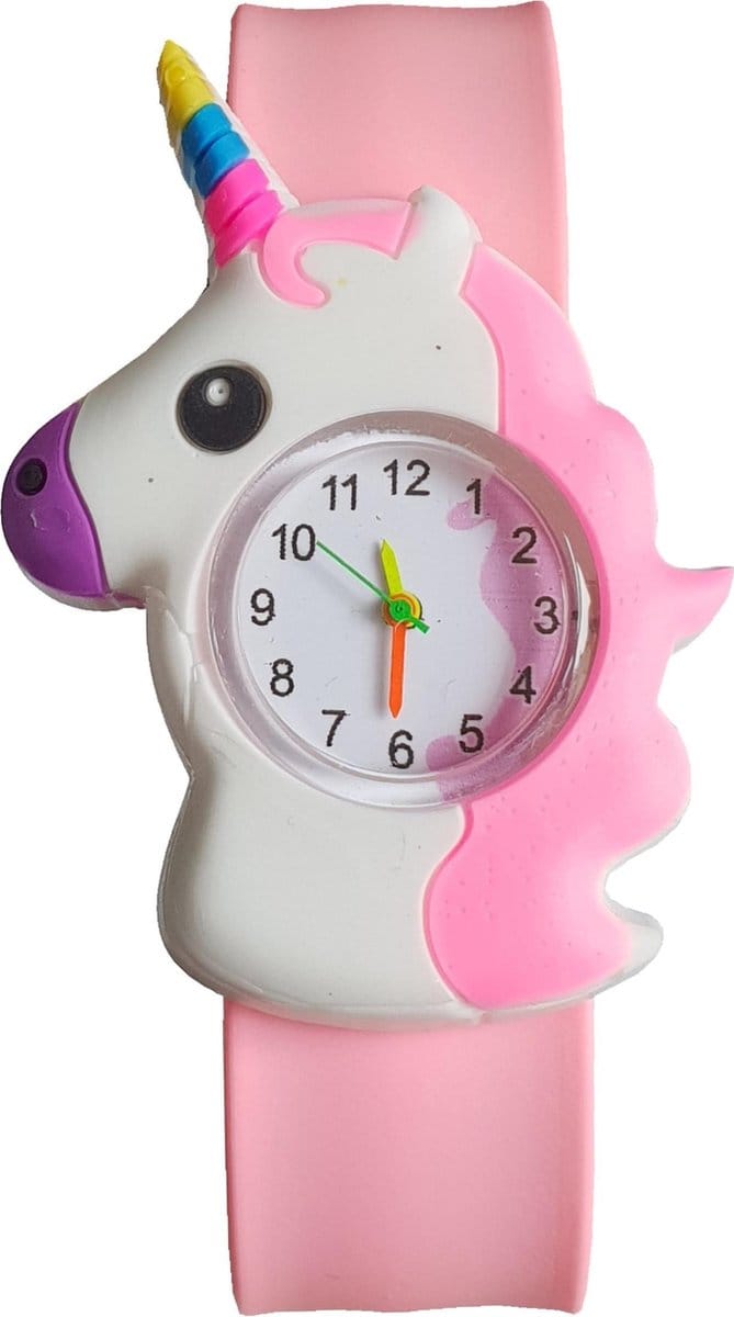 Fako® - Kinderhorloge - Slap On Mini - Eenhoorn - Roze