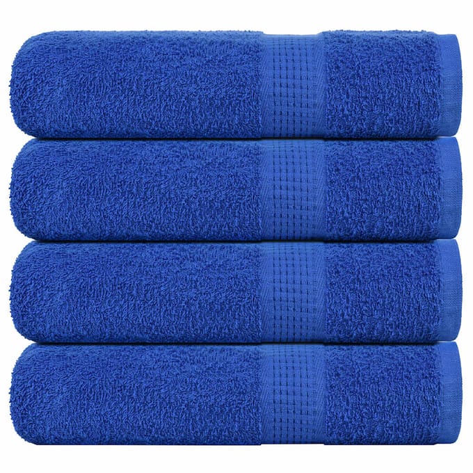 vidaXL - Badhanddoeken - FROGN - 4 - st - 100x150 - cm - 360 - g/m² - blauw