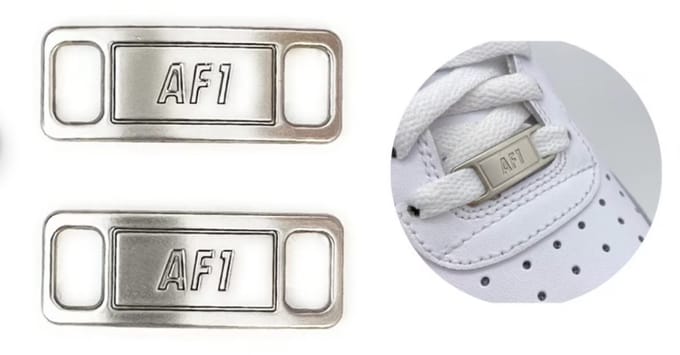 Airforce veter gesp glans zilver - schoenen - sneakers - lopen - mode - logo