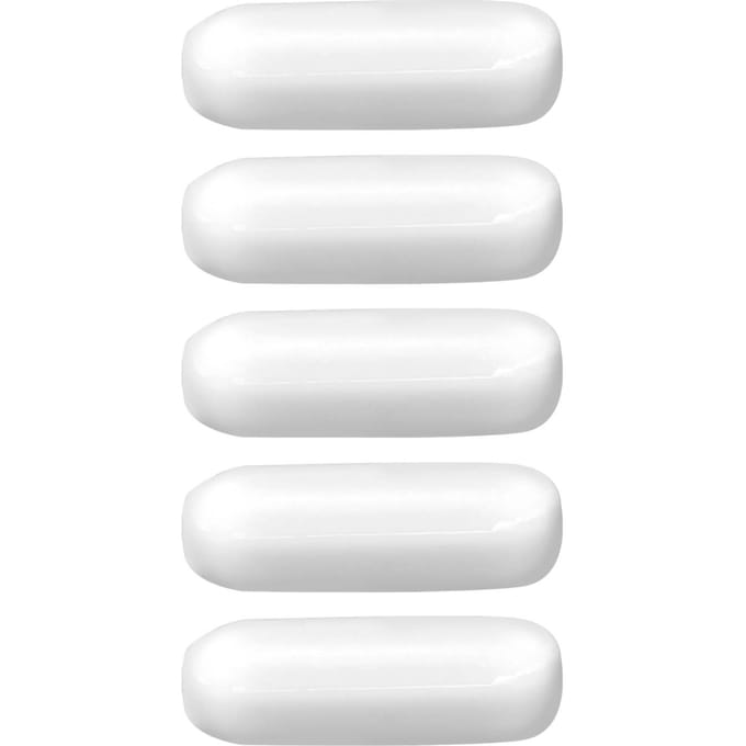 5 Stuks Magnetische Roerder Mixer Type C Roerstaafjes Spinbar Laboratorium PTFE Roerstaaf 5x15mm white