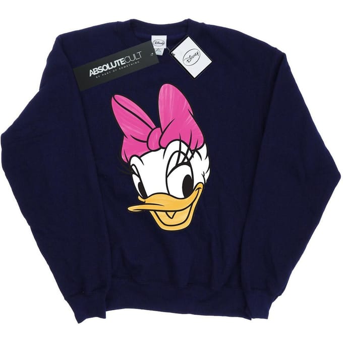 Disney Dames/Dames Daisy Eend Hoofd Geschilderd Sweatshirt (Marineblauw)