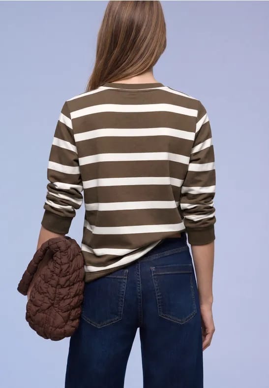 Gestreept sweatshirt