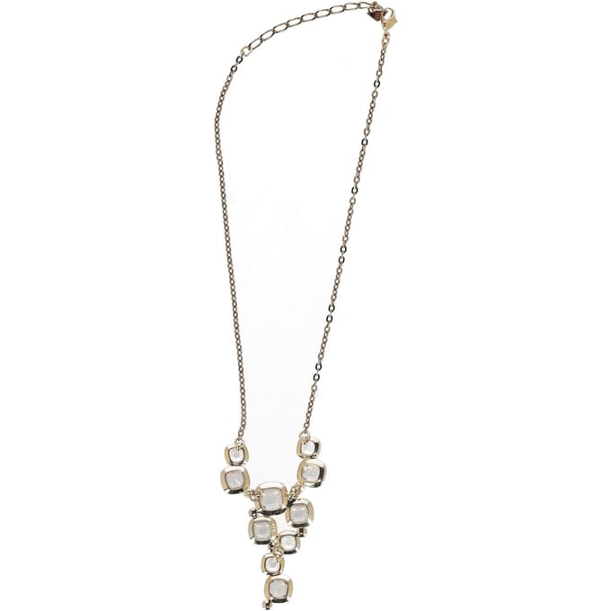 Swarovski kristallen ketting in goudkleurig metaal