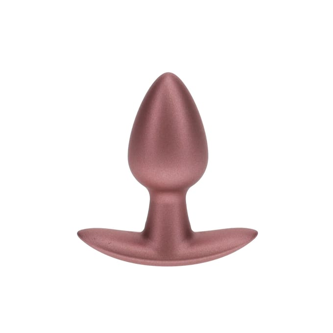 Ouch! Gladde Siliconen Buttplug 2.7 cm - Rose Goud