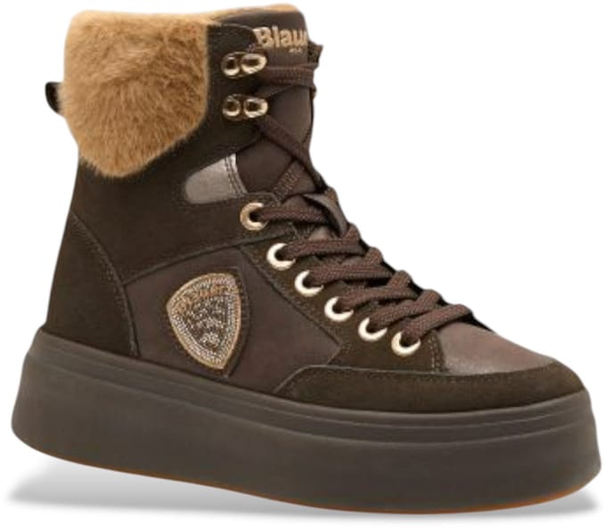 Blauer Emery bruin leren enkellaarsjes