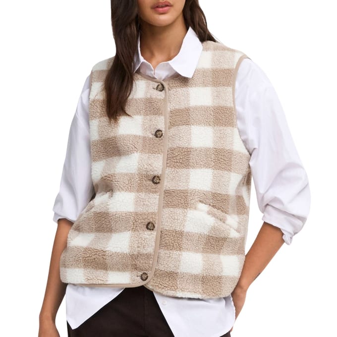 Only Baby Life Teddy Vest Dames - Maat S