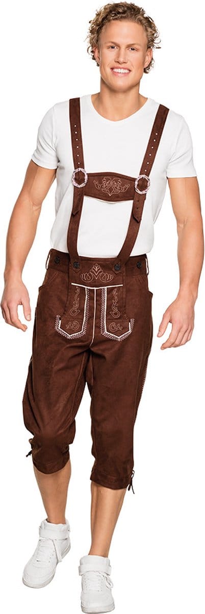 Boland - Lederhose Jan lang (L/XL) - Volwassenen - - Bierfeest