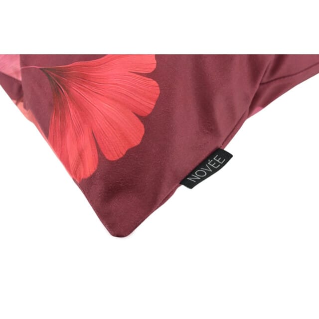 NOVÉE Sierkussen ginkgo red | 45x45 cm | katoen/polyester