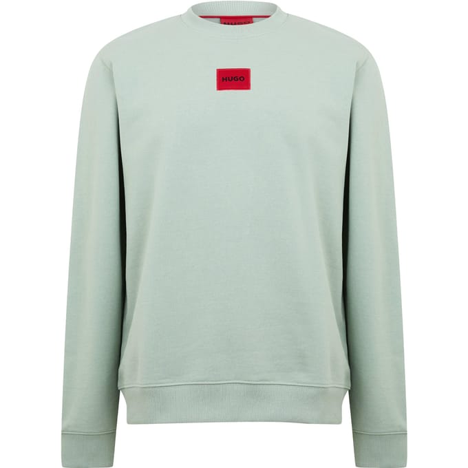 Hugo Heren Diragol Sweatshirt met ronde hals (Pastelgroen)