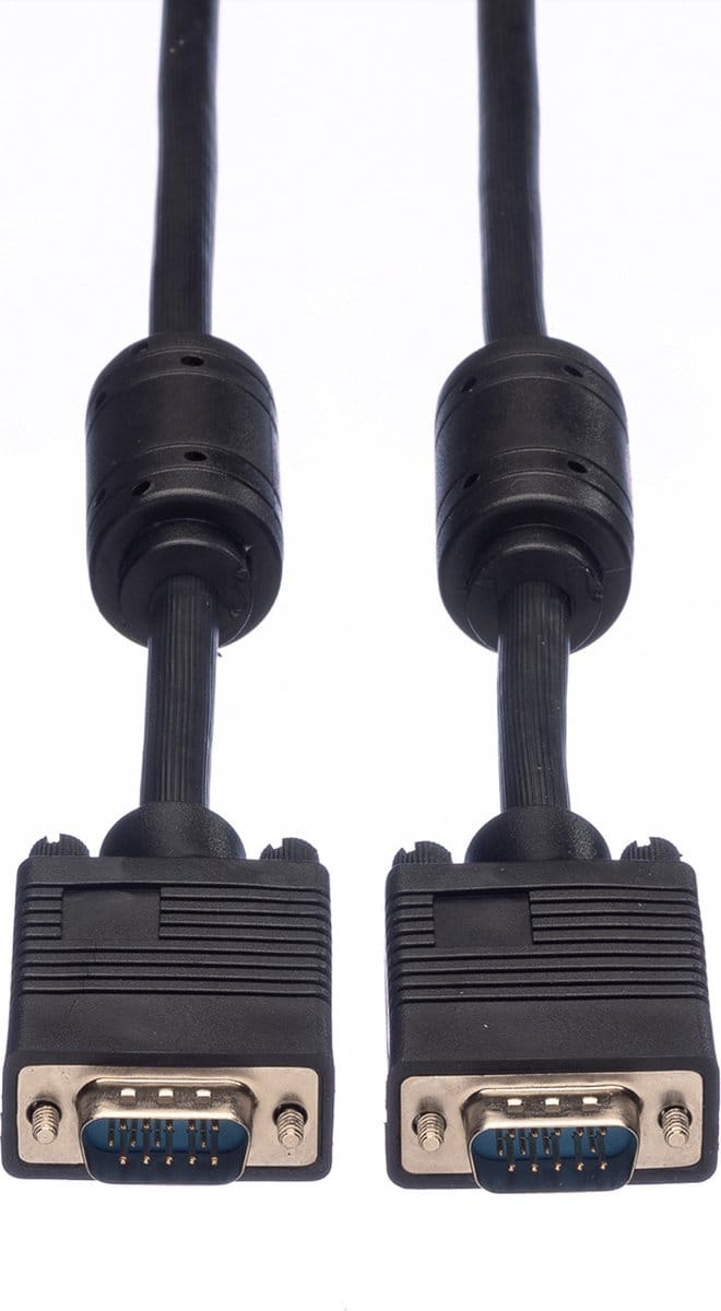 ROLINE SVGA kabel HD15 M/M met ferrietkern, 6 m