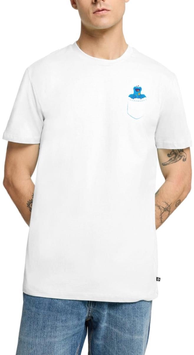 Sesamstraat Koekiemonster In Een Zak Premium T Shirt Heren