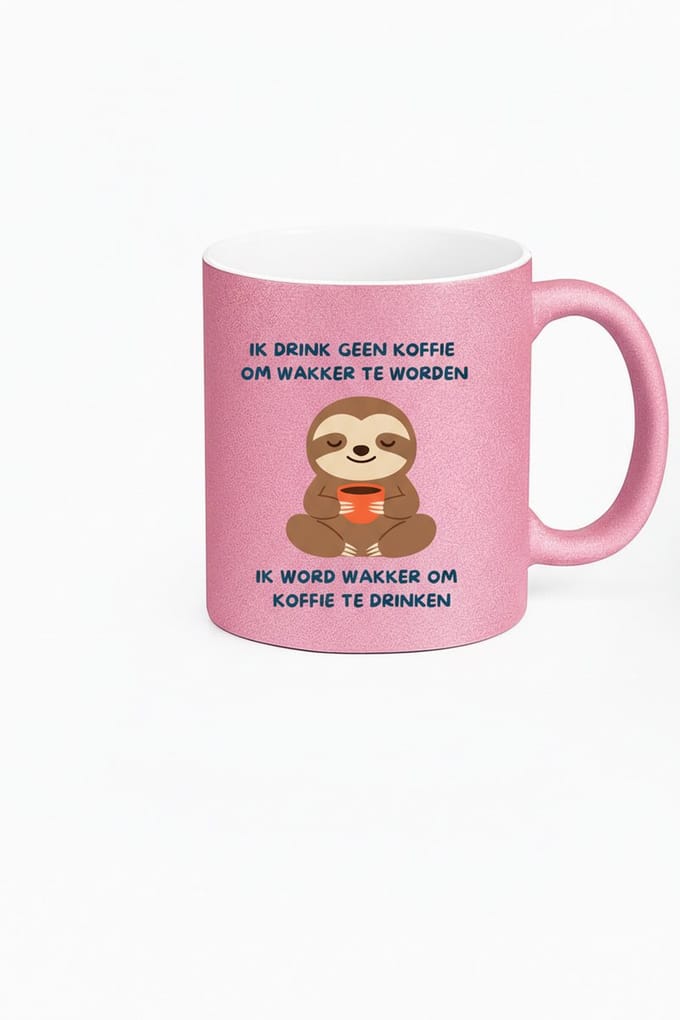 Sloth Koffiemok - "Ik Drink Geen Koffie" grappige mok