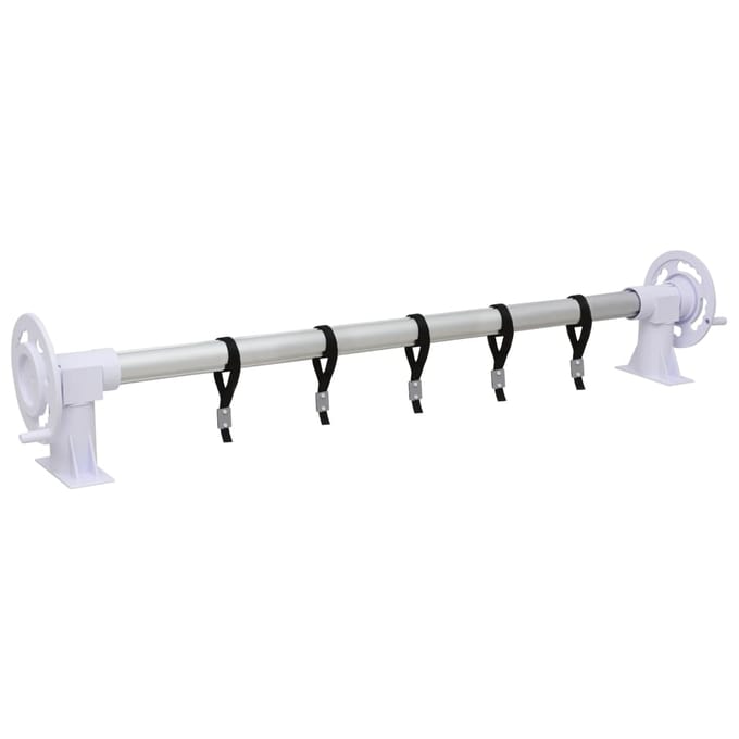 vidaXL Zwembadhoesroller met kunststof frame